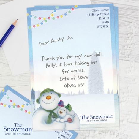 Personalised The Snowman & The Snowdog Stationery Set Extra Image 2